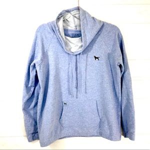 The Black Dog Pullover Hoodie Medium Heather Blue